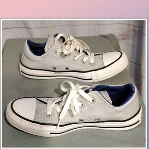 Converse Chuck Taylor All Star Madison Ox Shoes Wolf Grey-White 565222f Size 6